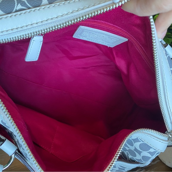 Coach Chelsea Heritage Signature Stripe Boston/Doctor Satchel Bag - Picture 15 of 16